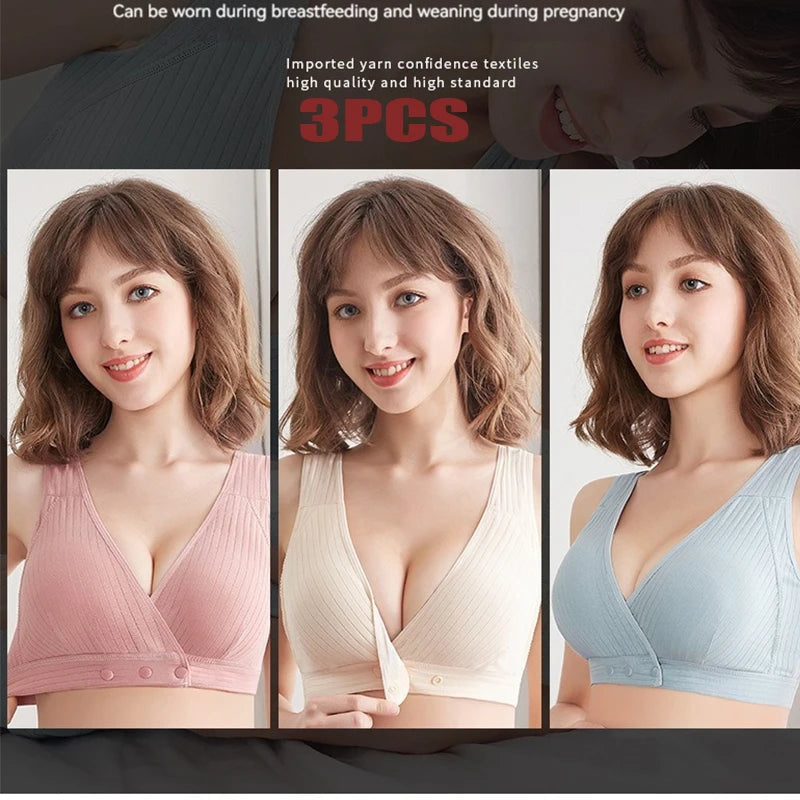 1-2PCS Women's Summer Cotton Thin Clustering Non-sagging Front-buckle Bra Comfortable Traceless Vest-style Women's Underwear