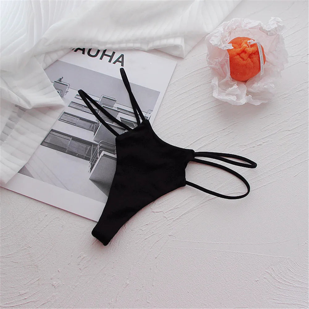 Peach Buttocks Thin Belt Low Waist Seamless Thong Underwear Temptation Sexy G-string Female Leopard Print Lingerie