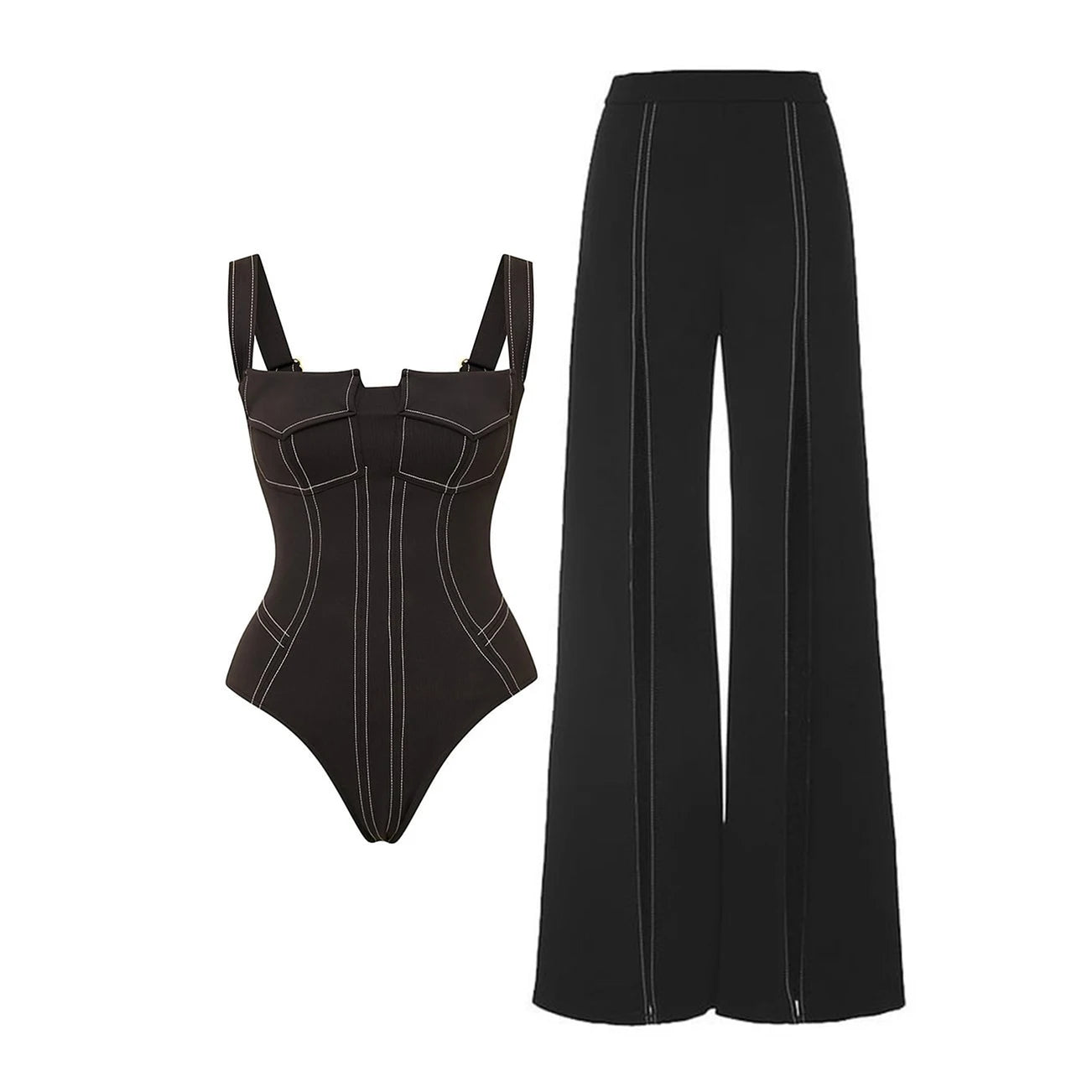 2025 New Arrival Push Up One Piece Swimsuit Ruffle Beach Wear Swimwear Women Wrap Skirt Swimsuit Cover Up Sexy Sarong Plage