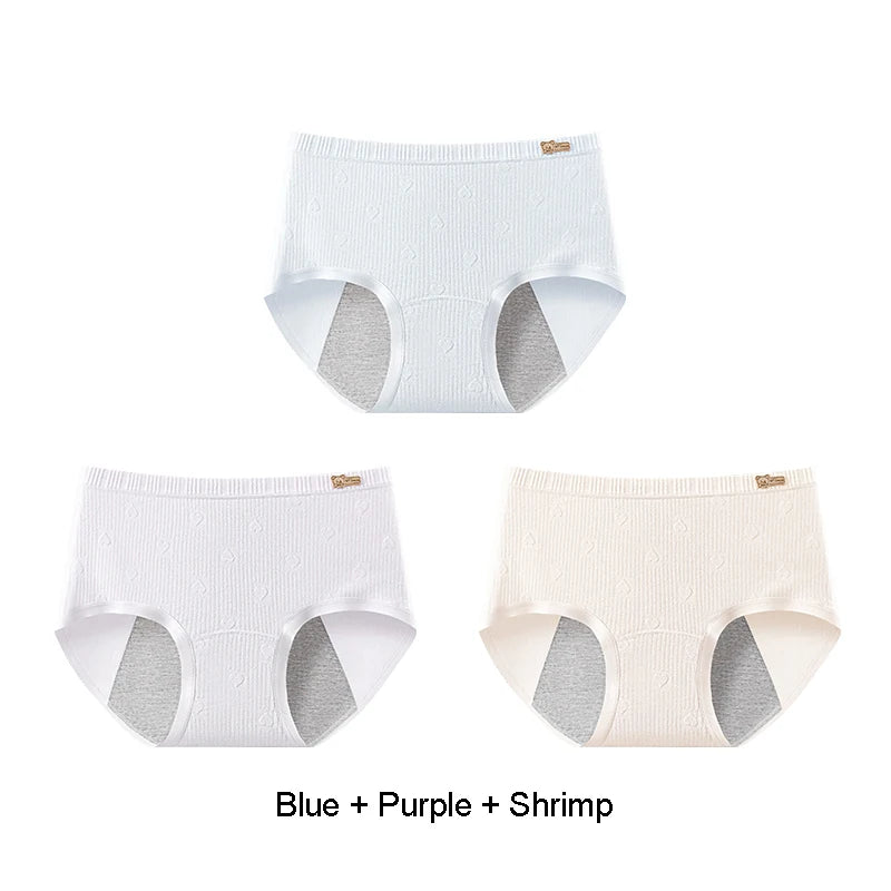 Briefs Panties Women Breathable Leak Proof Incontinence Triangular Panties Set Pack Women's Cotton Briefs Period Underwear Lady