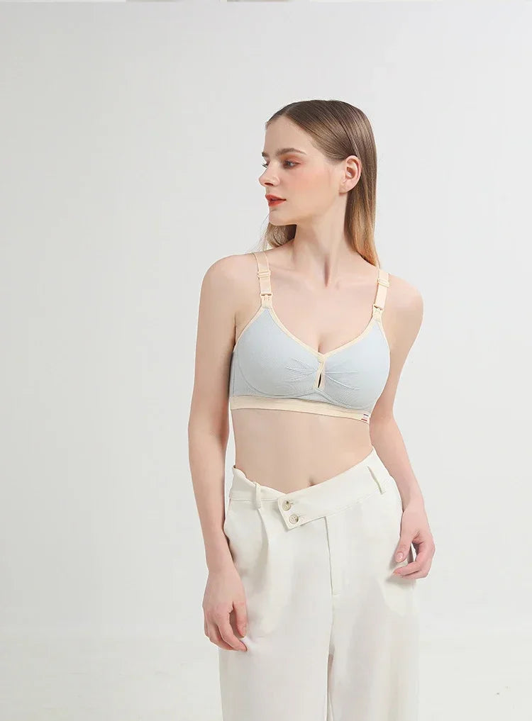 High Quality Maternity Nursing Bras Cotton Breastfeeding Pregnant Underwear Seamless Large Size Breathable Bra Push Up