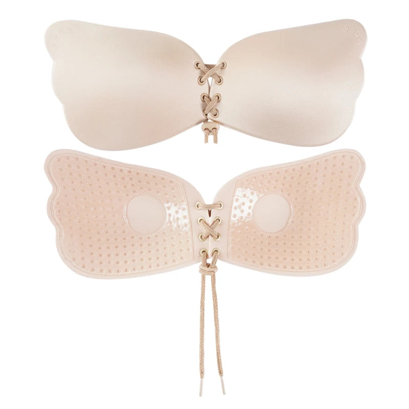 Large Size Strapless Bra Adhesive Sticky Push Up Bras For Women Rabbit Brassiere Lingerie Invisible Women Hot