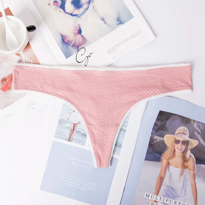 Women ruffles Underwear Invisible Seamless T Panties G-String Female Sexy Thongs Intimates Lingerie Ladies Briefs 1pcs abc01