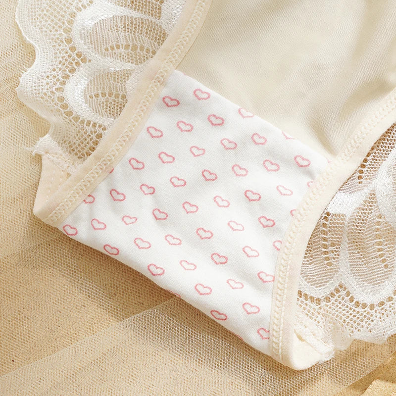 Sexy Lace Panties For Women Butterfly Decoration Girls Lingerie Lady Briefs Panty Female Low Waist Underwear