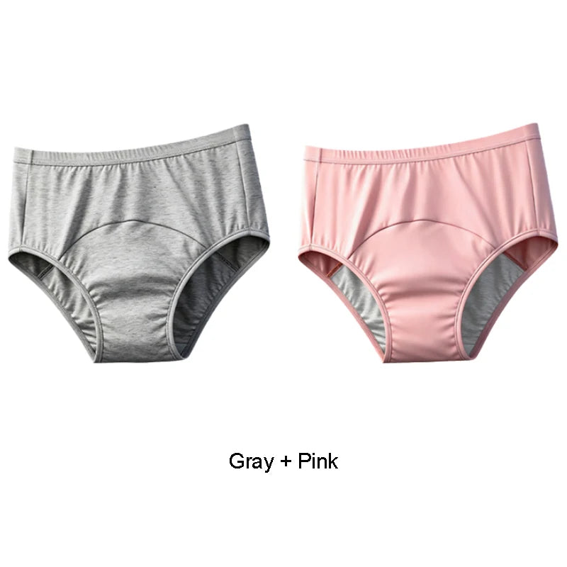 Incontinence Briefs Breathable Unisex Panties Set Pack Leak Proof Period Underwear for Women Plus Size Panties Lingerie Women's