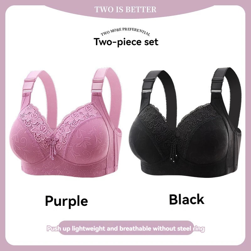 Womens Lace Bras Ultra-Thin Perspective Bralette Deep V Bra Sexy Lingerie Tops Plus Size Cup Mom's underwear active bra