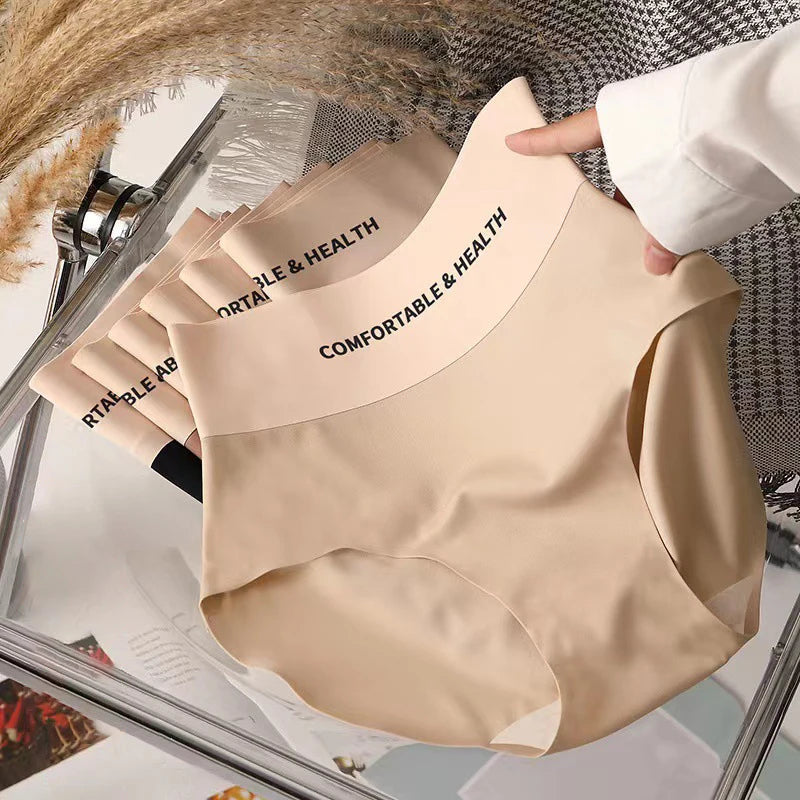 FallSweet 4PCS High Quality Women's Cotton Panties Seamless Briefs Plus Size Woman Lingerie Sexy Female Invisible Underwear M-XL