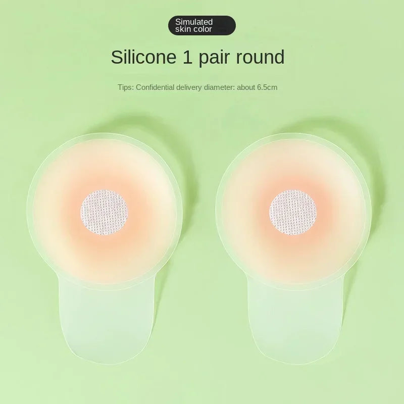 1pair Silicone Invisible Lift Up Bra Sticker Adhesive Bra Breast Women Chest Petals Reusable Strapless Waterproof Gather Bras