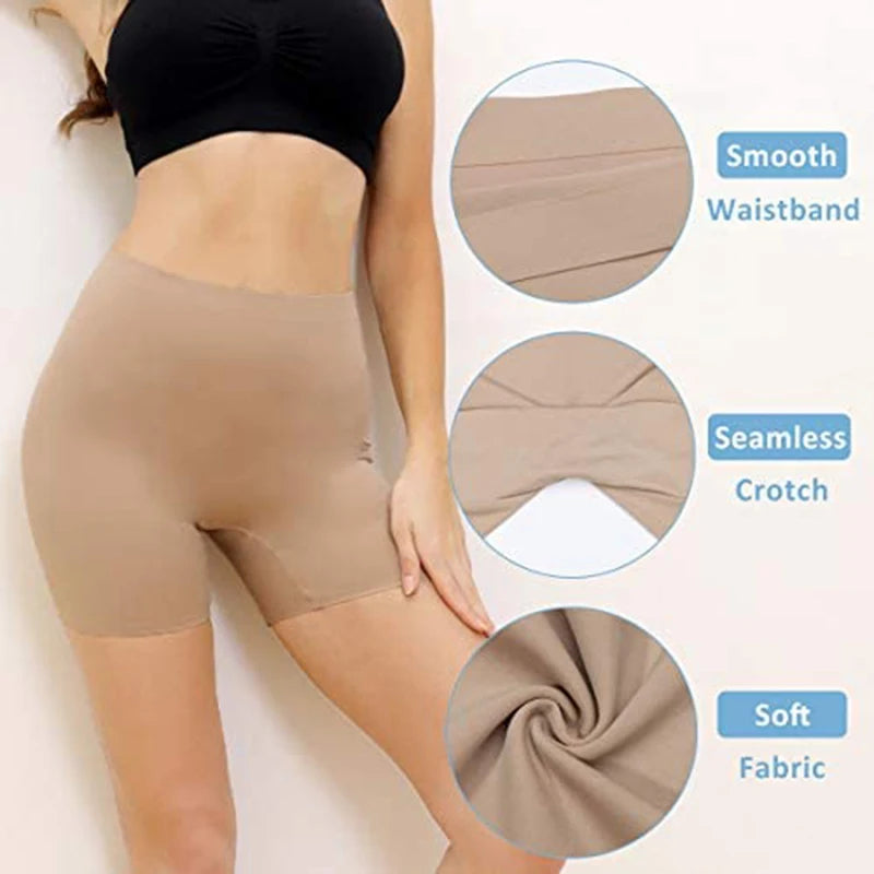 Seamless Slip Shorts Women Panties Shapewear Thigh Slimmer High Waist Tummy Control Body Shaper Nude Shaping Underwear Summer