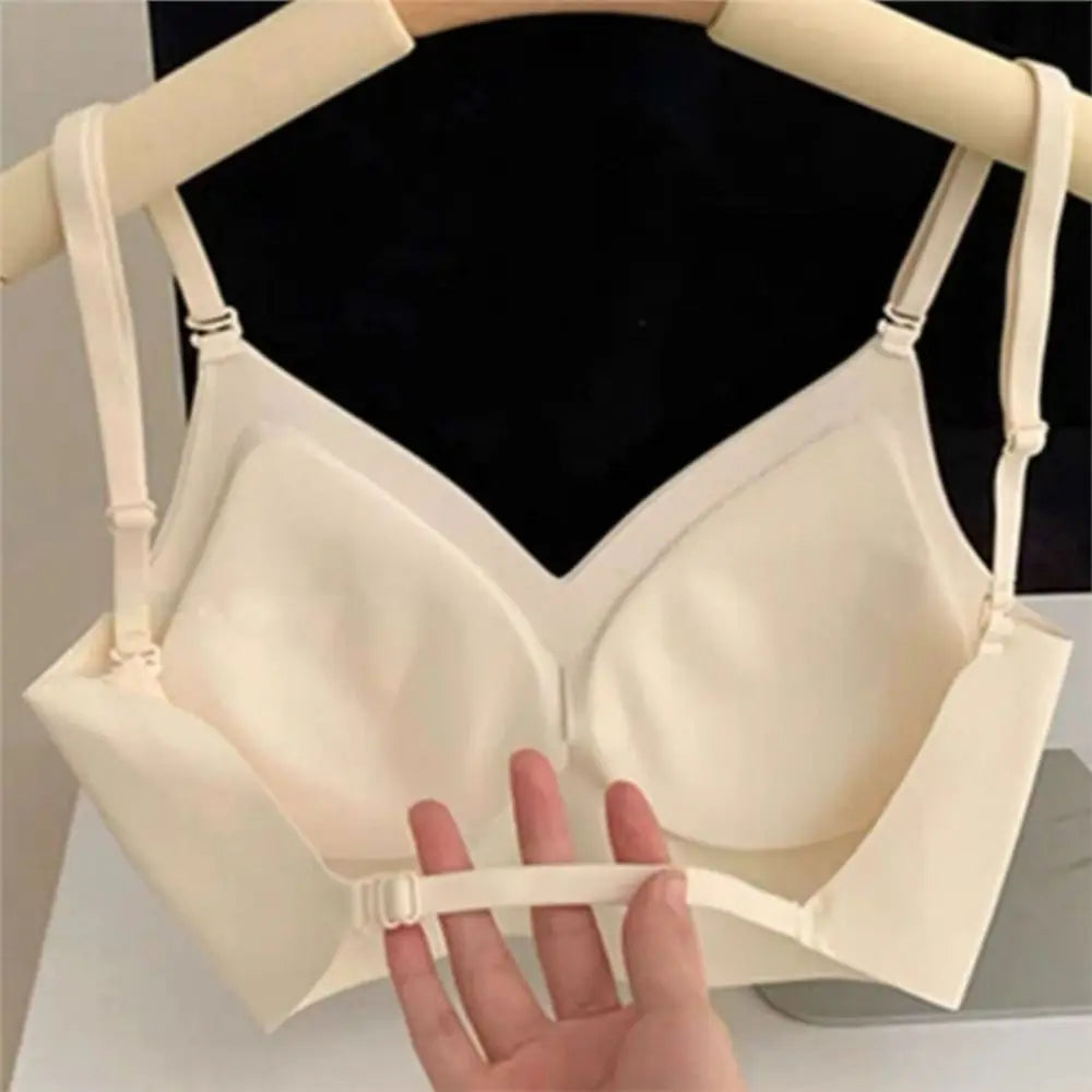 Fashion Nylon Cotton Women's Invisible Bra No Steel Frame Backless U Plunge Bras Breathable Brassiere Women Girls