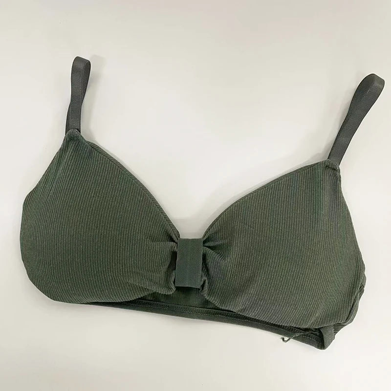 Cotton Brassiere Comfort Padded Bra Top Female Bralette Seamless Underwear Wire Free Bras for Women Sexy Lingerie Push Up Bras