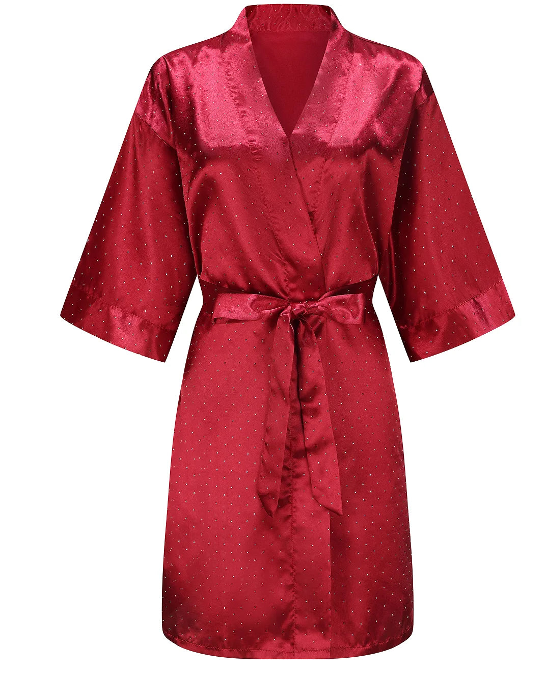 Luxury Bridal Short Robe Wedding Day Diamond Feather Dressing Gown Silk Satin Whi