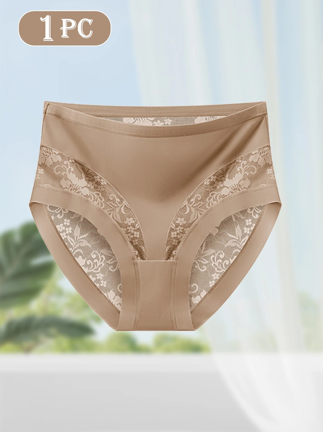 Women’s Lace Panties - Elegant Mesh Patchwork Design, Soft, Breathable, Comfortable for Date Nights & Everyday Wear