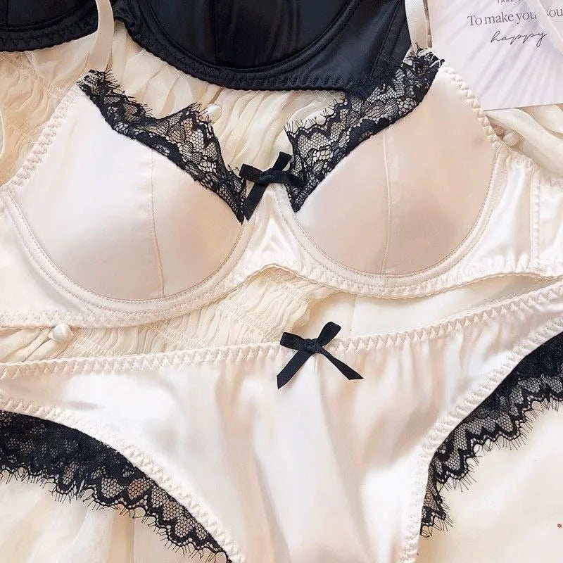 Women'S New Sexy Underwear Night Push Up Gathered Mesh Lace Erotic Sexy Home Bra Set Home Outfits