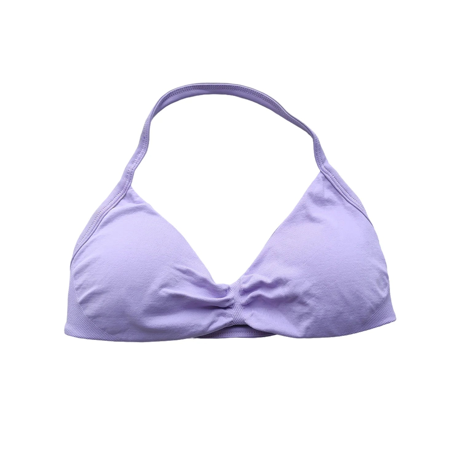 Impact Bra Women's Strappy Backless Halter Sports Bra With Removable Cups Seamless Yoga Gym Workout Activewear Fitness Clothing