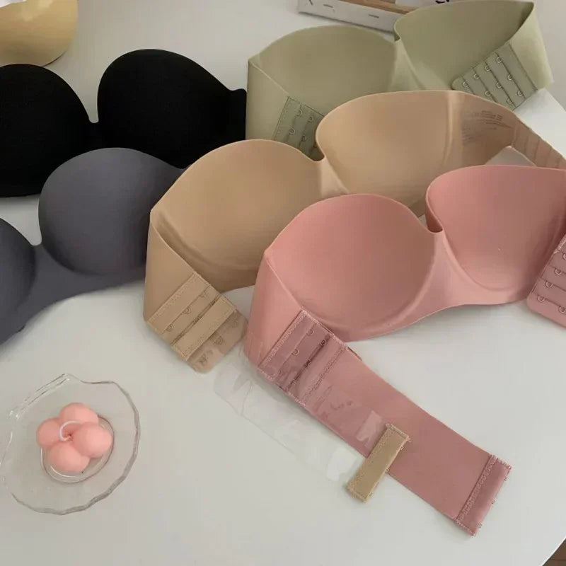 Invisible Push Up Bras Women Strapless Bra Underwear Seamless Solid Without Straps Bralette Lingerie Women Intimates