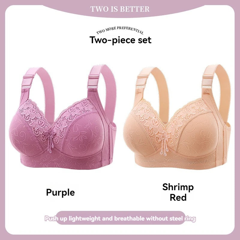 Womens Lace Bras Ultra-Thin Perspective Bralette Deep V Bra Sexy Lingerie Tops Plus Size Cup Mom's underwear active bra