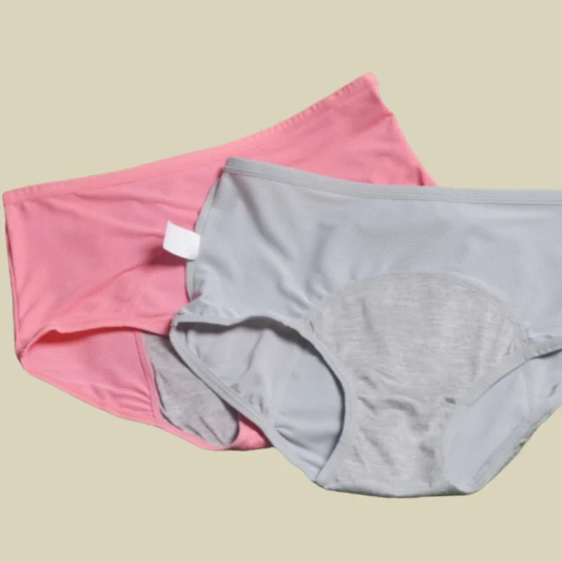 3pcs Women's Physiological Panties L-8XL Leak Proof Menstrual Comfortable Waterproof Plus Size Mid Waist Period Underwear