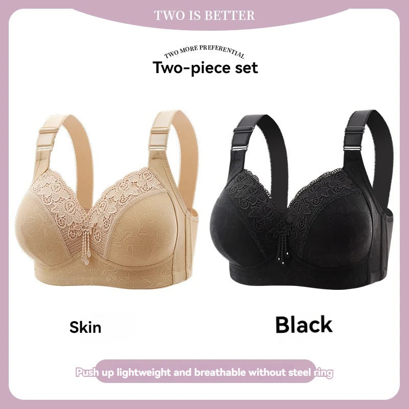 Womens Lace Bras Ultra-Thin Perspective Bralette Deep V Bra Sexy Lingerie Tops Plus Size Cup Mom's underwear active bra