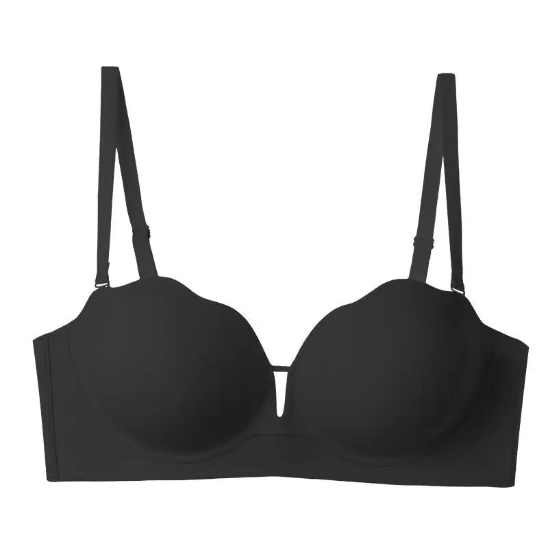 10cm Ultra Push Up Strapless Bra Anti-Slip Grip Palm Cup Lift No Wire Tube Top Bustier for Women Lift Support Wedding Lingerie
