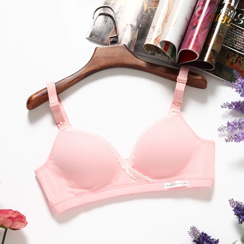Cotton Wirefree Nursing Clothing Breastfeeding Bra for Pregnant Women Pregnancy Breast Sleep Underwear Soutien Gorge Allaitement