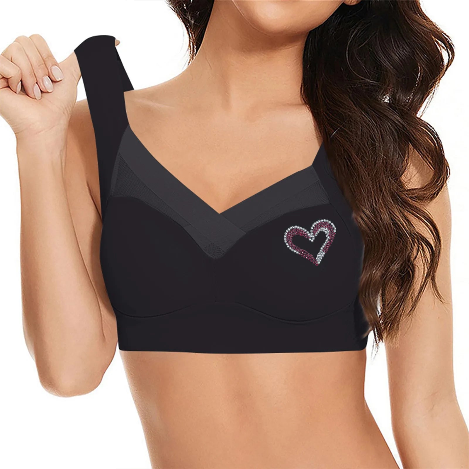 Seamless Support Bra Women Plus Size Comfort Wireless T Shirt Bra Side Smoothing Full Coverage Everyday Lingerie Breathable