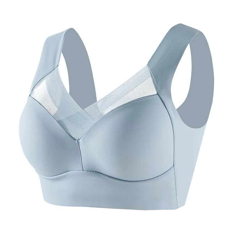 Women Seamless Plus Size Bras Sexy Patchwork Lace Top Push Up Sports Brassiere Female Backless Fitness Sleep Vest Bralette New