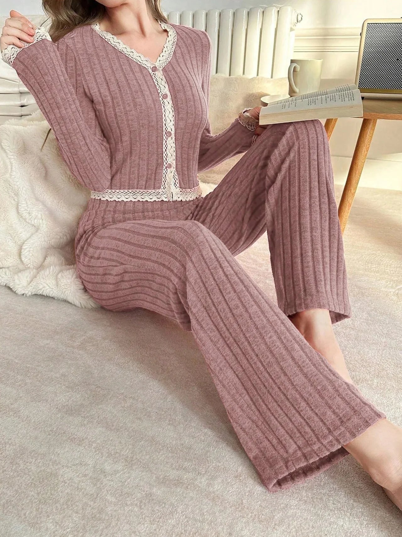 Sleepwear Women Home Wear Set Pajamas Set Woman Big Size Women's Pajamas Pajama Pigma Long Sleeve Winter Sleep Lounge Underwear
