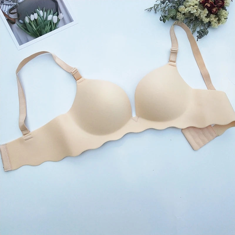 Women's Push Up Bras Sexy Seamless Breathable Female Wireless Underwear Gather Active Backless Sleep Tops Lingerie