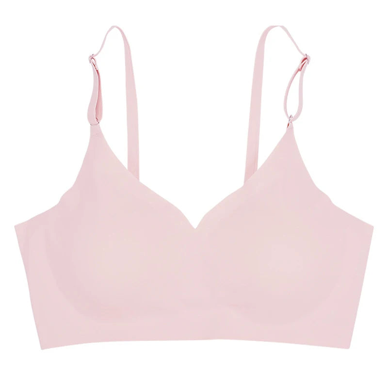 CINOON Seamless Bras for Woman Push Up Underwear Sleep Removable Padded Bralette One Piece Brassiere Wireless Comfort Intimate