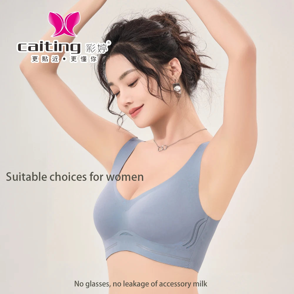 CAITING Seamless Bra Women good quality women underwear No trace Tops Sexy Wireless Women's Underwear Vest-style push-up bra