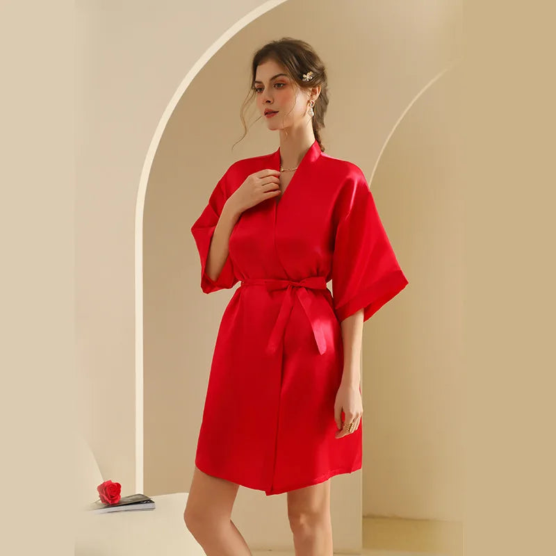Personalized Text Logo Wedding Bathrobe Bridal Robe Bride Bridesmaid Wedding Robes Woman Bachelorette Hen Party