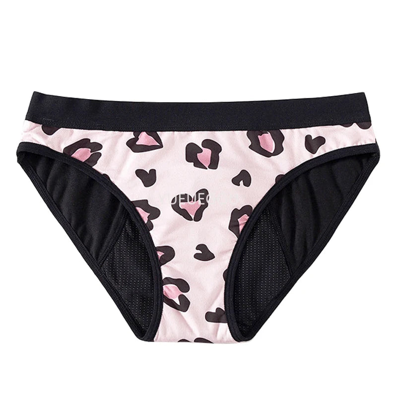 Teen & Women's Period Underwear - 4-Layer Leakproof Cotton Briefs for Medium Flow, Reusable Menstrual Panties