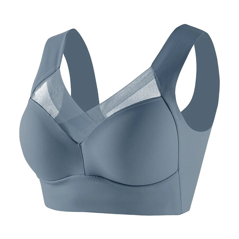 Women Seamless Plus Size Bras Sexy Patchwork Lace Top Push Up Sports Brassiere Female Backless Fitness Sleep Vest Bralette New