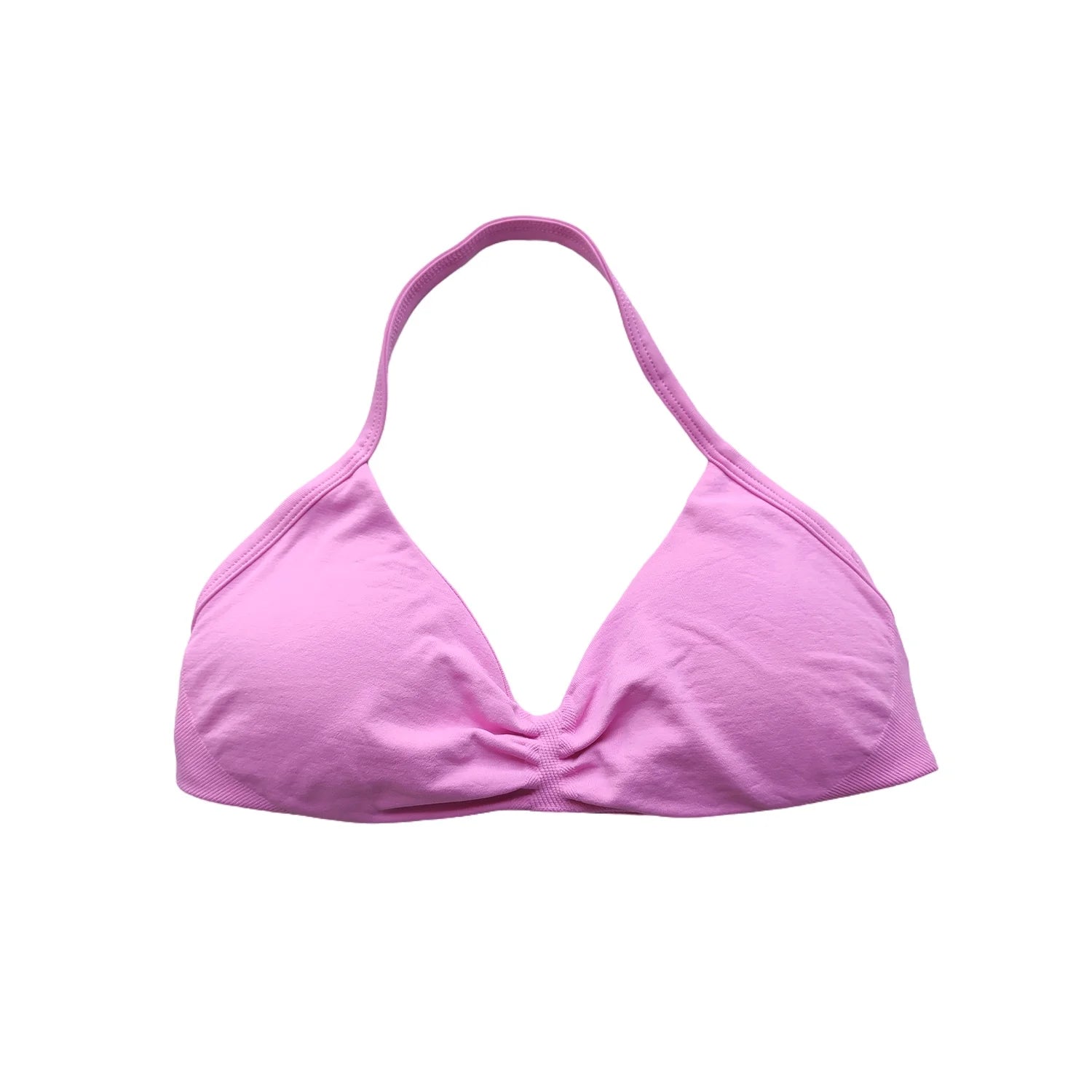 Impact Bra Women's Strappy Backless Halter Sports Bra With Removable Cups Seamless Yoga Gym Workout Activewear Fitness Clothing