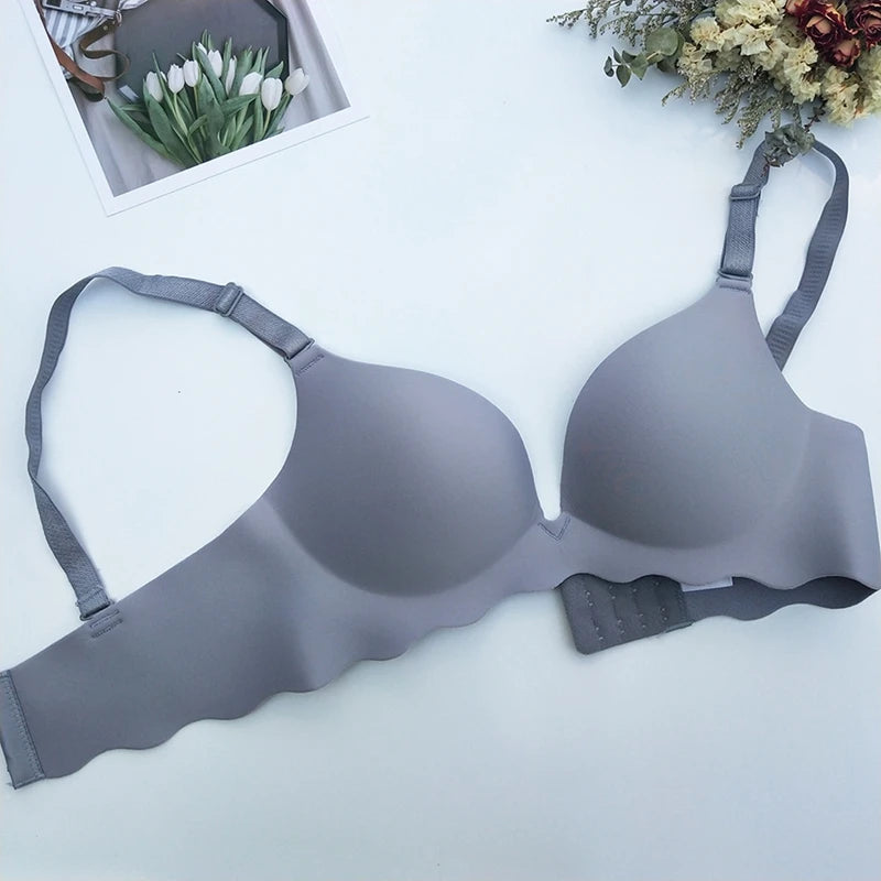 Women's Push Up Bras Sexy Seamless Breathable Female Wireless Underwear Gather Active Backless Sleep Tops Lingerie
