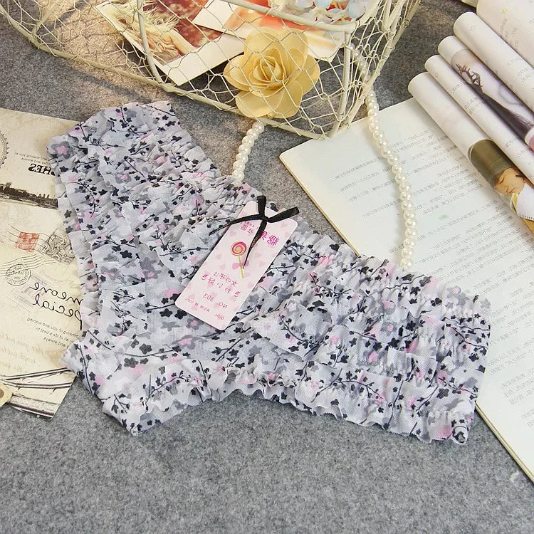 11 Colors New Fashion Sexy Mesh Cute Lace Low Waist Briefs Ladies Comfortable Printed Polka Dot Translucent Personality Panties