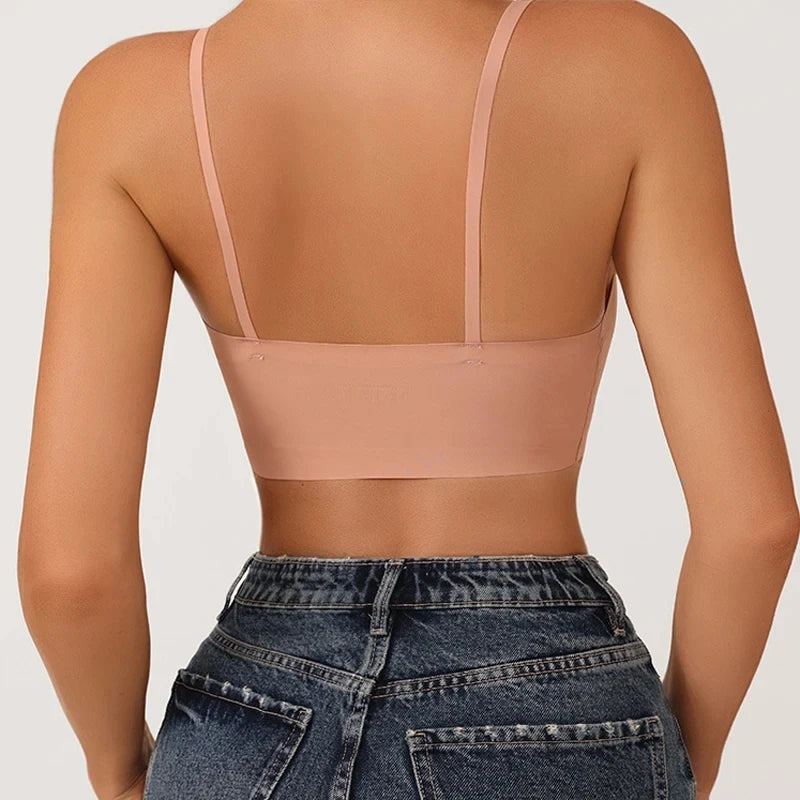 Seamless Bras for Woman Push Up Underwear Sleep Removable Padded Bralette One Piece Brassiere Wireless Comfort Intimate