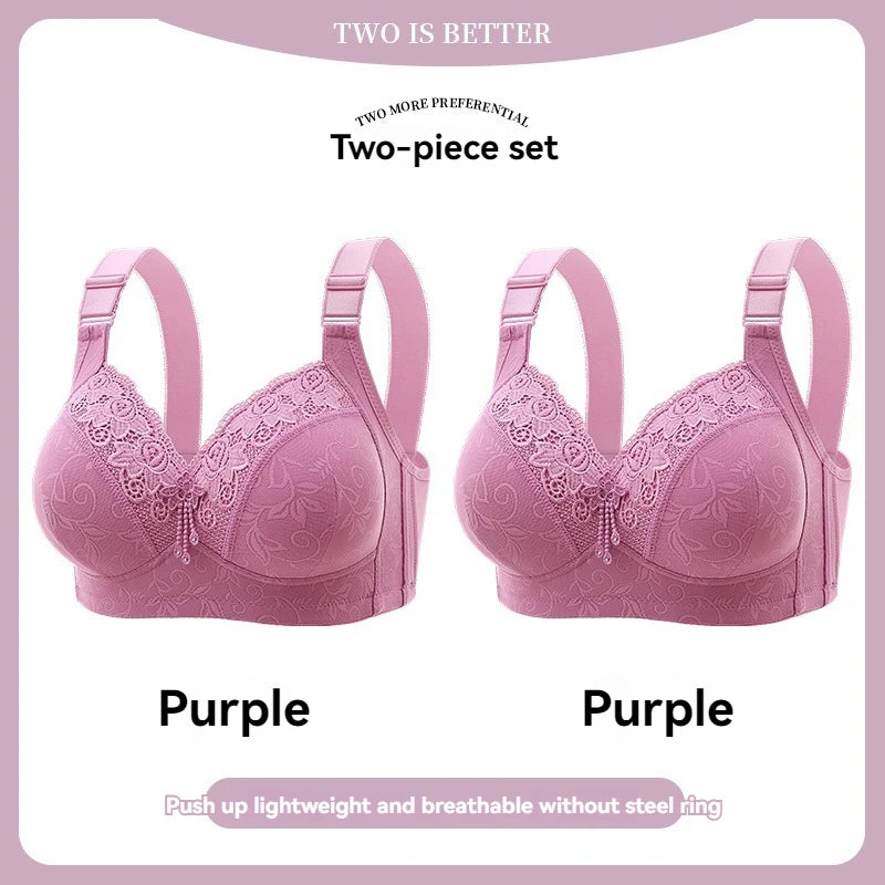 Womens Lace Bras Ultra-Thin Perspective Bralette Deep V Bra Sexy Lingerie Tops Plus Size Cup Mom's underwear active bra