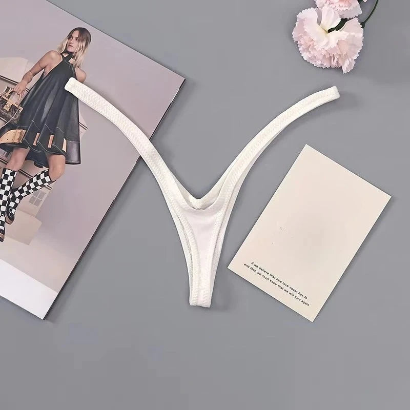 Women New Style Women Secret Clothes Deep V Thong Breathable Sexy Low Waist Brazilian Underwear Soft Thin Straps Women's Panties