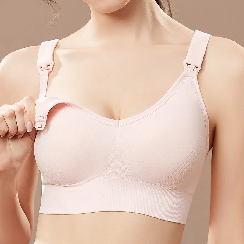 1pcs Maternity Nursing Bras Pregnant Women Skinny Breastfeeding Clothing Underwear Female Breathable Push Up Bra