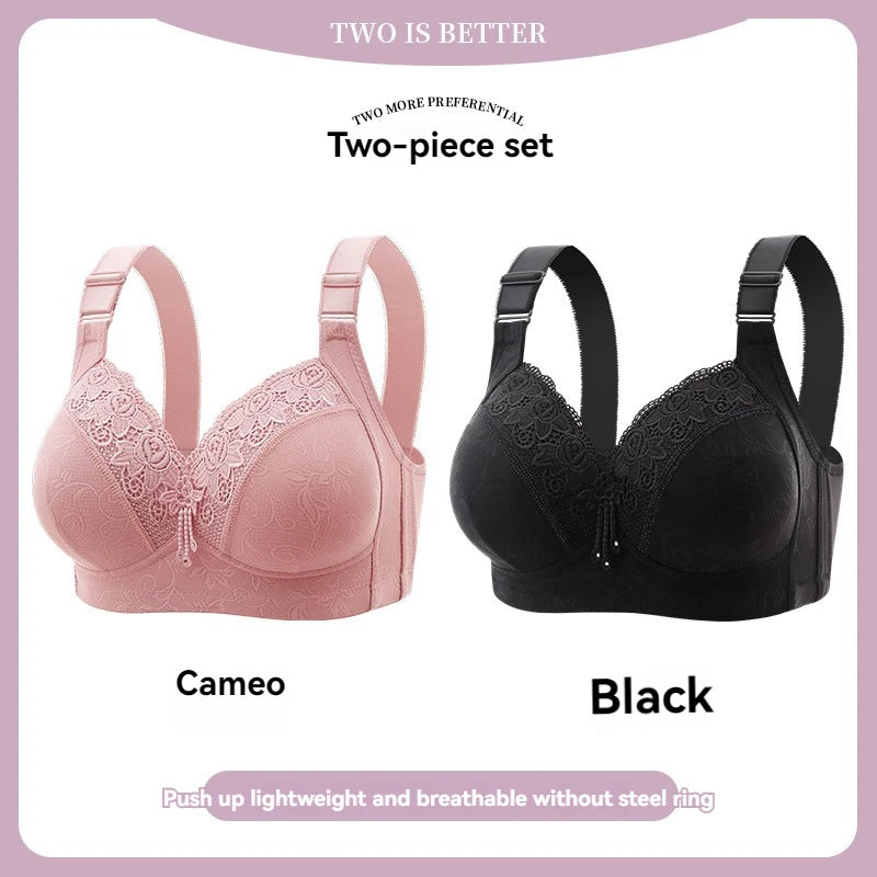 Womens Lace Bras Ultra-Thin Perspective Bralette Deep V Bra Sexy Lingerie Tops Plus Size Cup Mom's underwear active bra