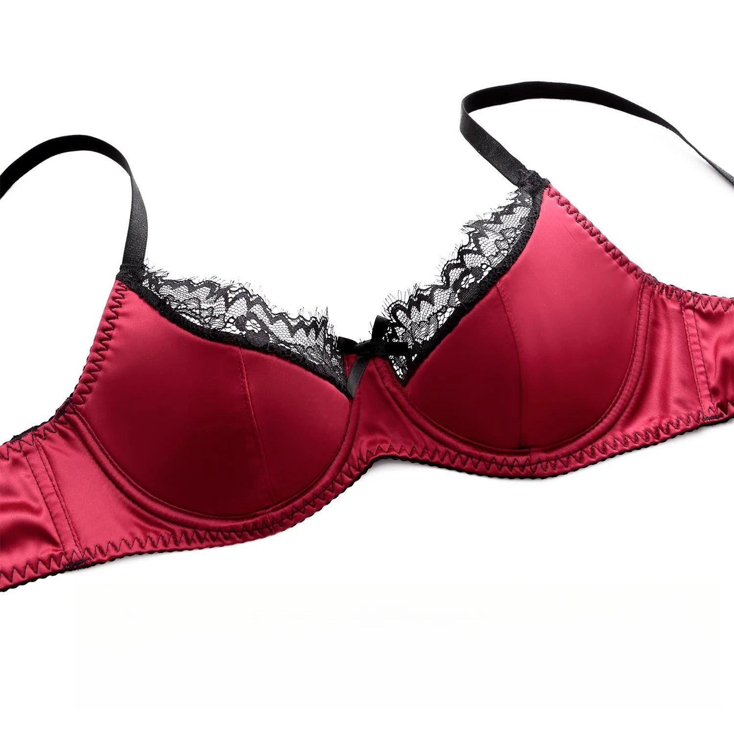 Sexy Bra Brief Sets Satin Patchwork Lace Lingerie Set for Women Push-up Breast Collection Anti Sagging Bra Underwear Women Set
