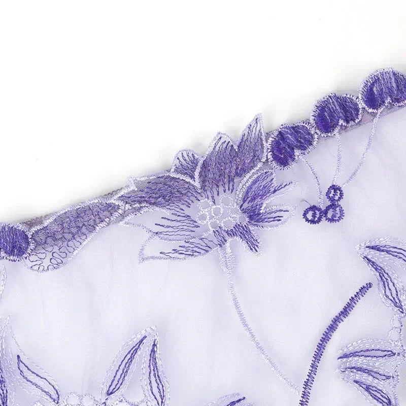 Sexy Transparent Women's Panties Super Thin Breathable Perspective Brief Underwear For Women Floral Mesh Female Lingerie Panty
