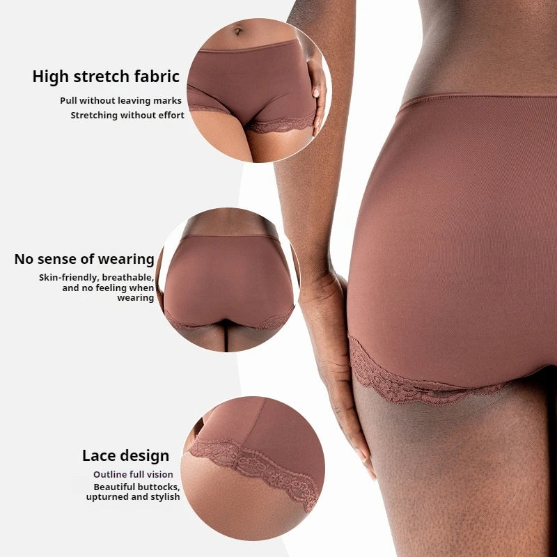 Lace Women Panties Sexy Breathable Briefs Sports Yoga Safety Pants High Elasticity Boyshorts Girls Femme Underwears Intimates