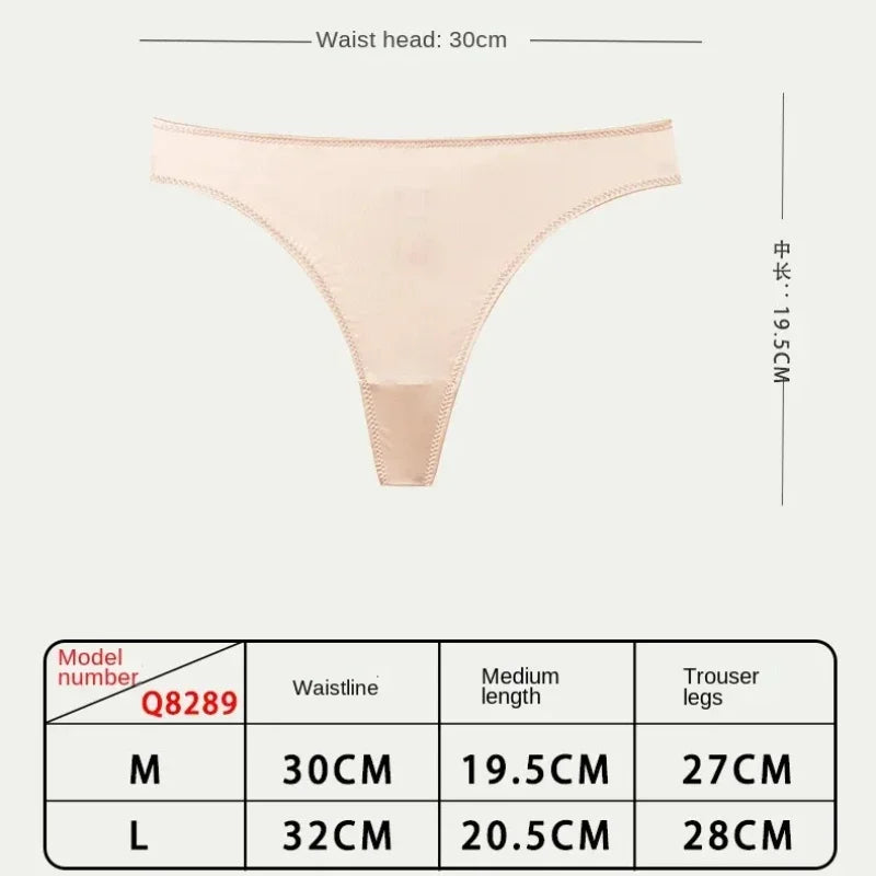 Ice Silk Panties Women Lingerie Underwear Low Waist Seamless Quick-drying Skin-friendly Breathable Briefs Women Intimates Brief