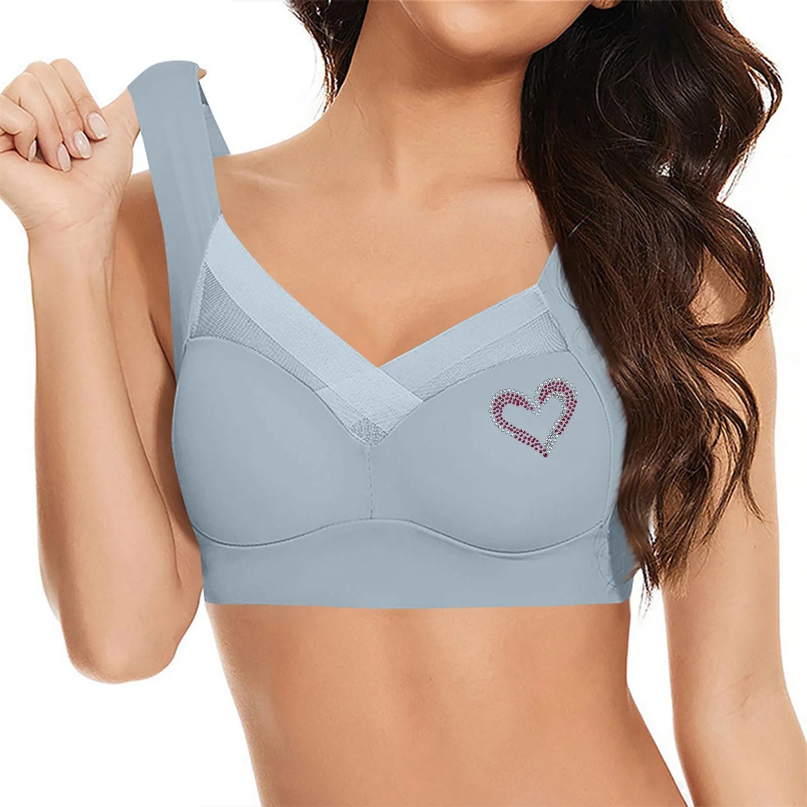 Seamless Support Bra Women Plus Size Comfort Wireless T Shirt Bra Side Smoothing Full Coverage Everyday Lingerie Breathable