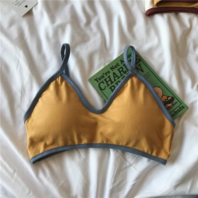 Women Push-Up Bra Comfort Cotton Underwear Non-wire Bras Female Sexy Lingerie Small Cup Bralette Top Removable Pads Brassiere