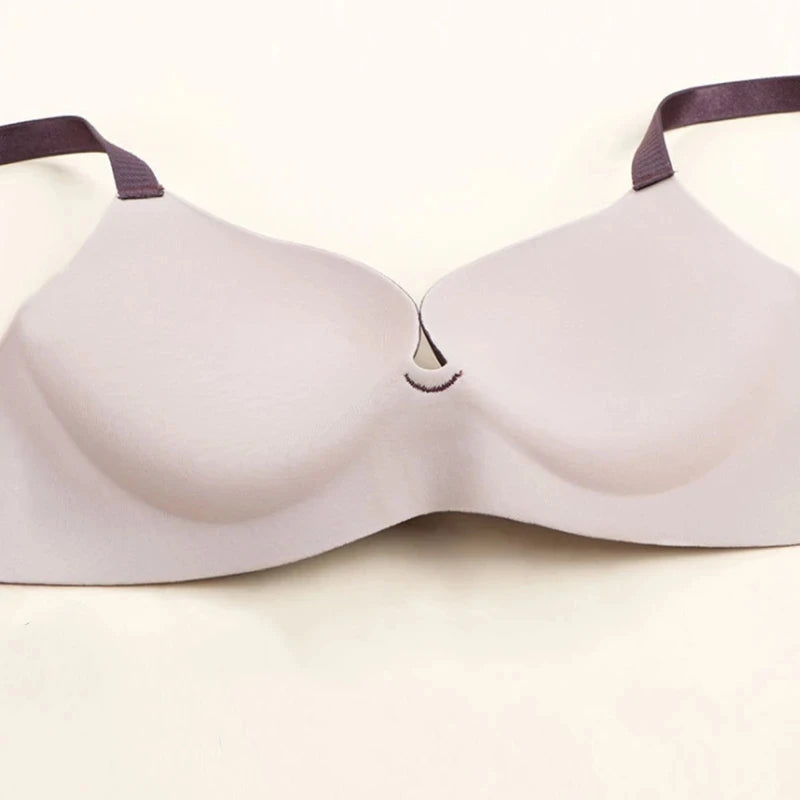 Fashion Alphabet Print Bra One-Piece Women's Underwear Without Steel Ring Gather Bralette Breathable Seamless Sleep Brassiere