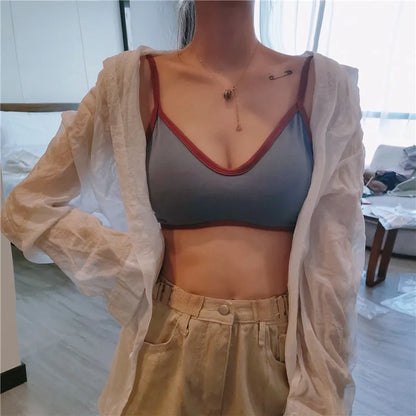 Women Push-Up Bra Comfort Cotton Underwear Non-wire Bras Female Sexy Lingerie Small Cup Bralette Top Removable Pads Brassiere